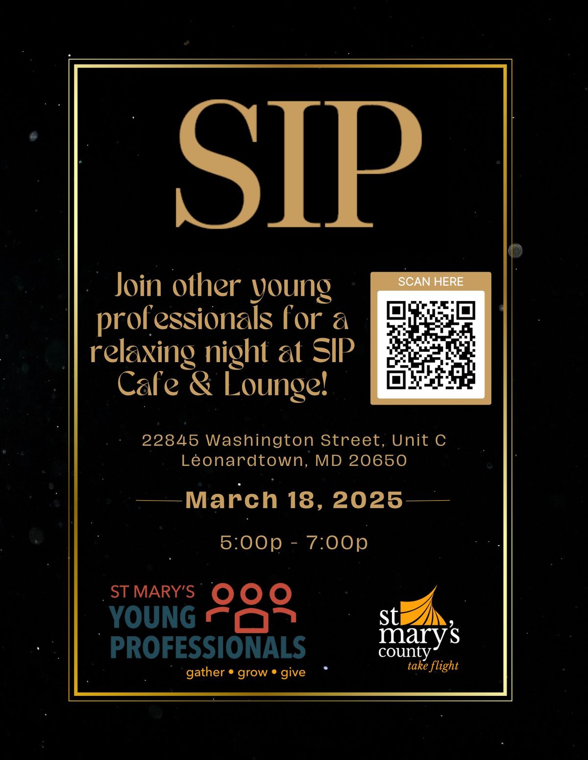 Young Professionals Networking Event at SIP Cafe & Lounge Leonardtown (FREE!)