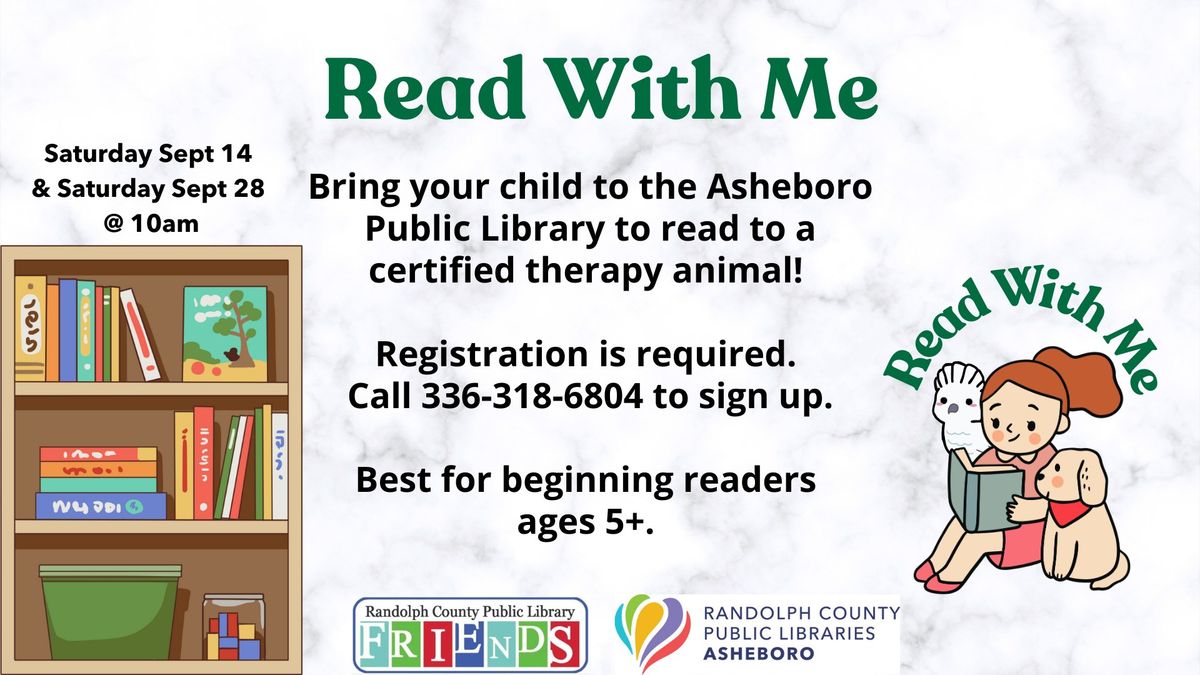 Read With Me (Registration Required)