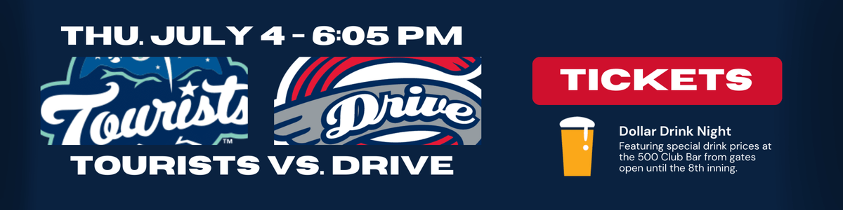 Greenville Drive at Asheville Tourists at McCormick Field