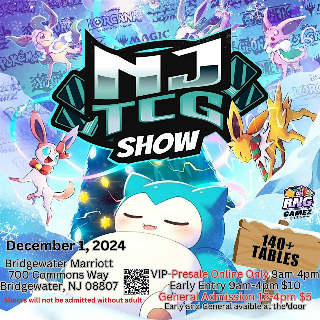 NJ TCG Show December  1,  2024