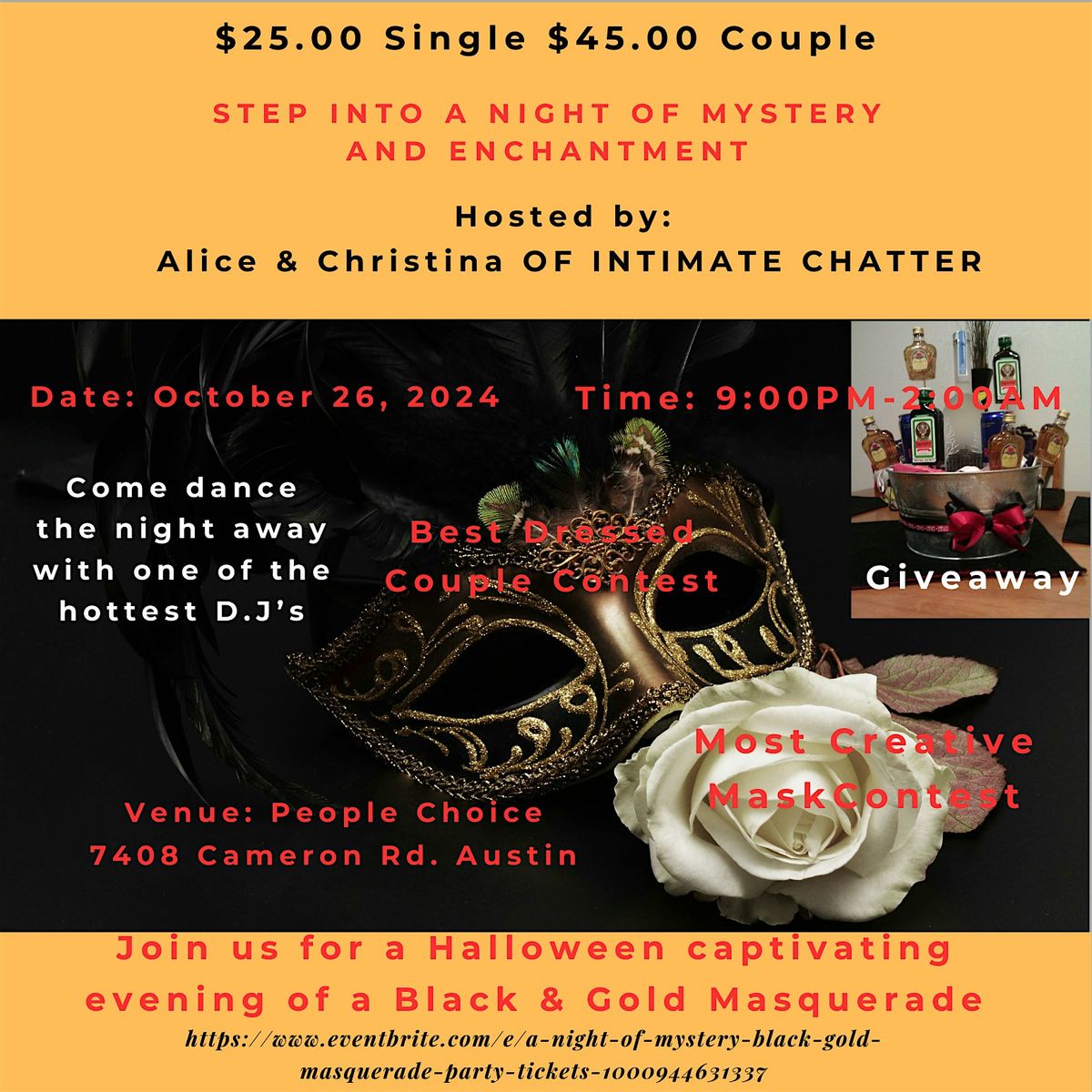 Black & Gold Masquerade Party