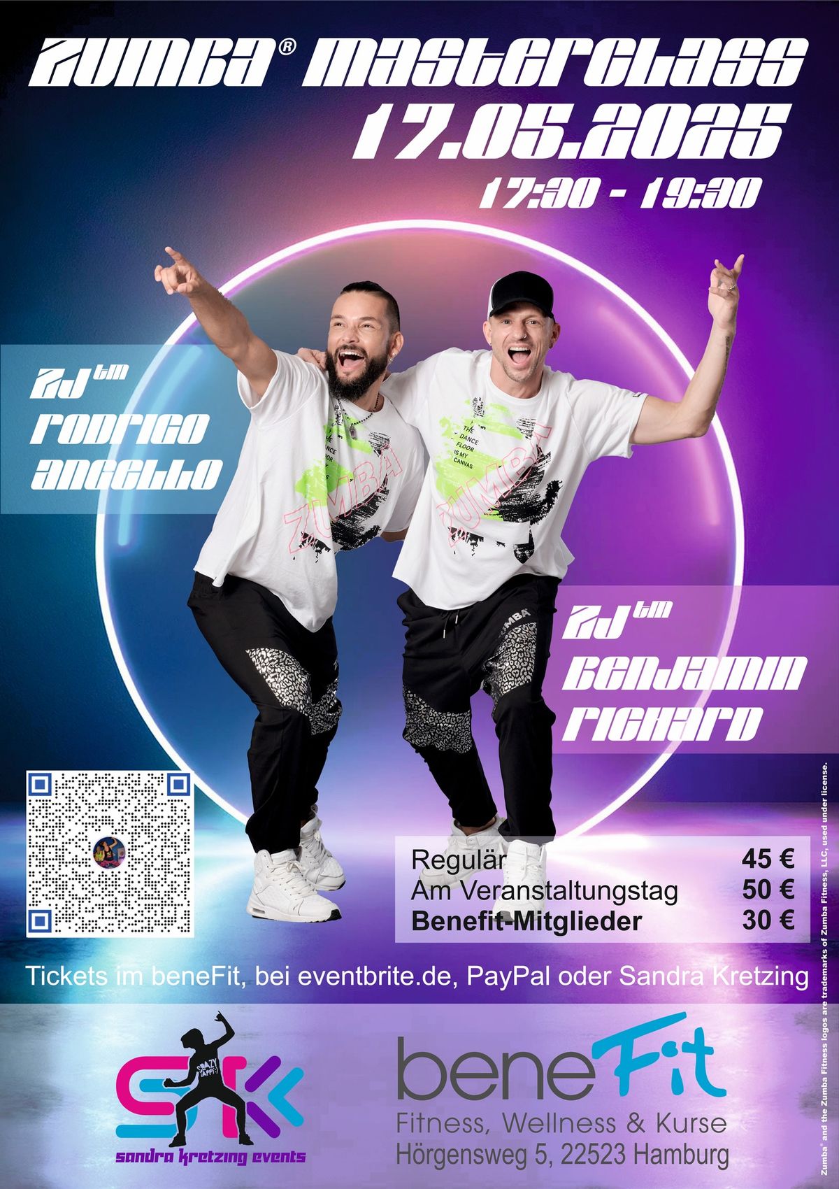 Zumba Masterclass mit ZJs Benjamin Richard und Rodrigo Angello