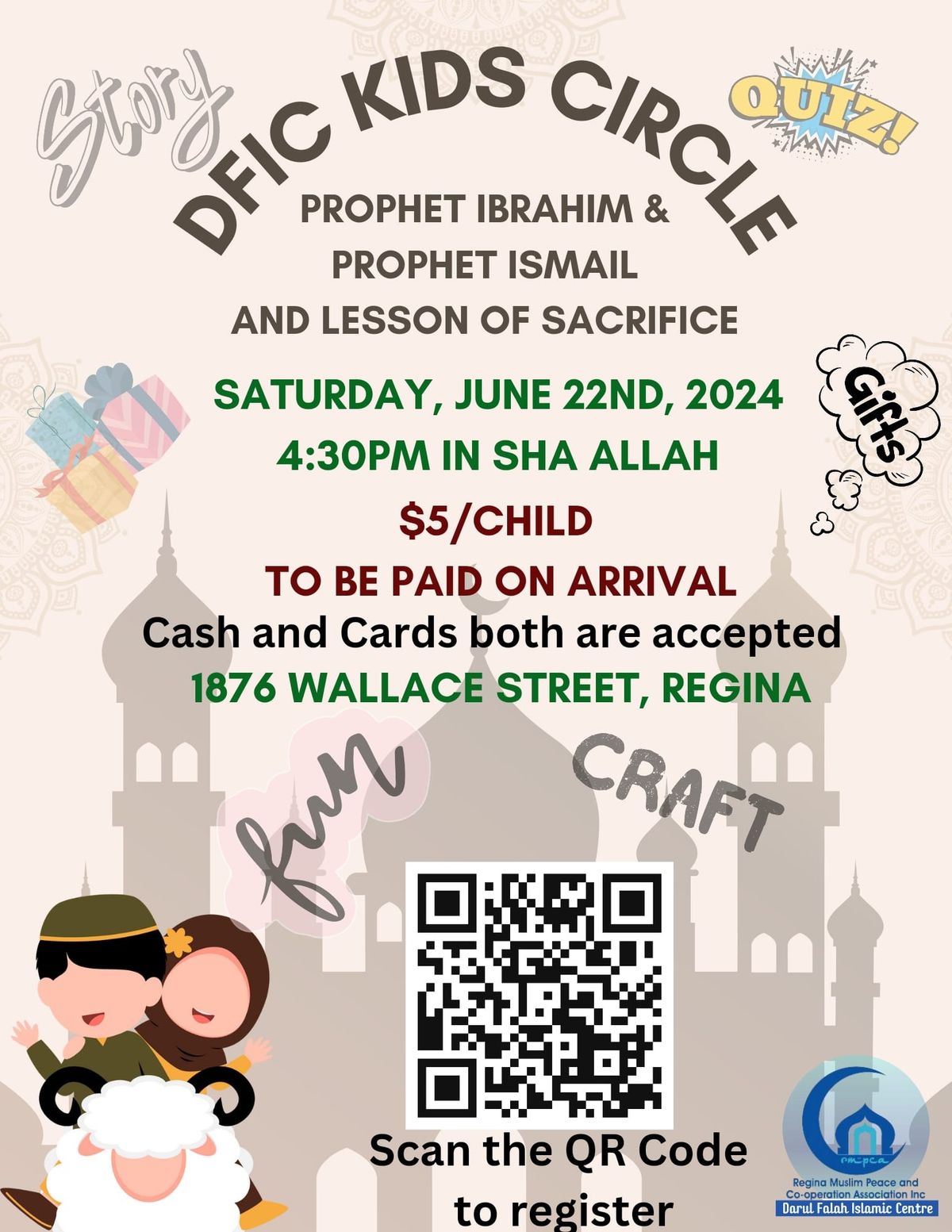 DFIC Kids Circle: Learn about Prophet IBRAHIM AS & Prophet ISMAIL AS