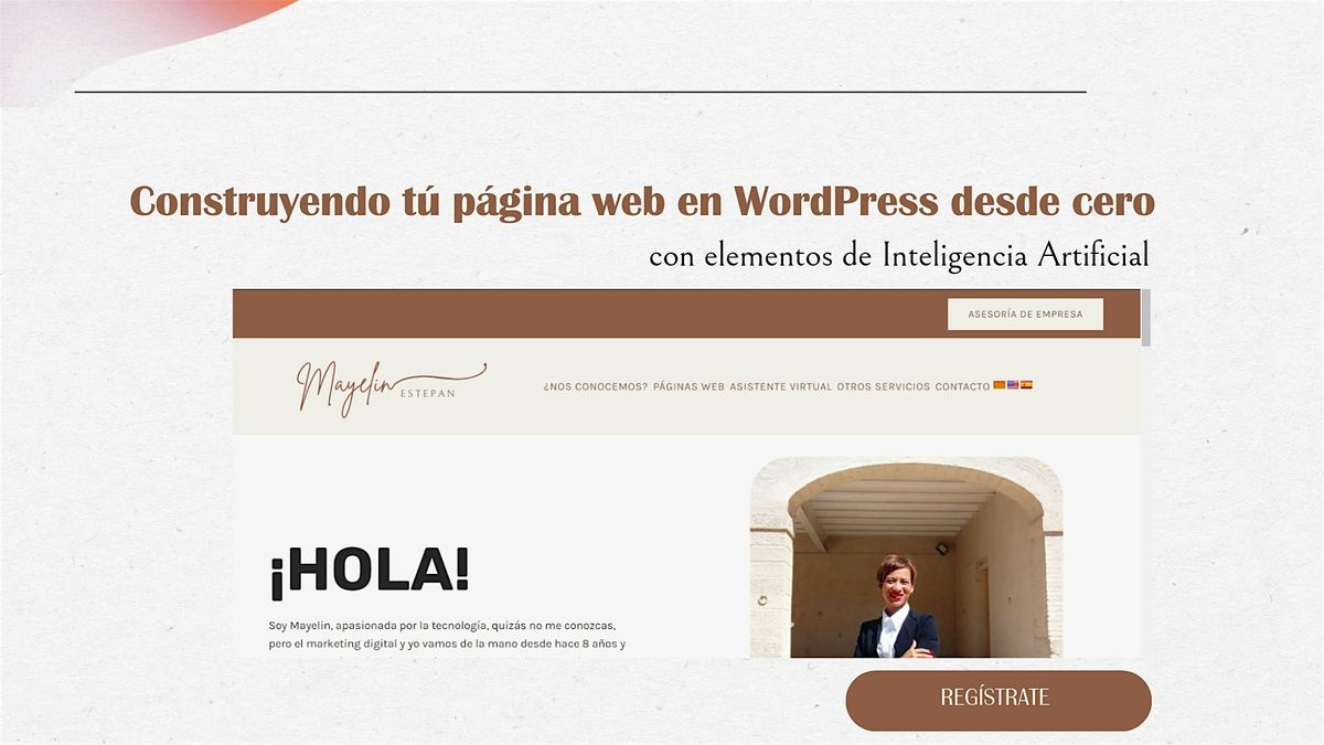 Taller PRESENCIAL, construyendo tu p\u00e1gina web en Wordpress desde cero