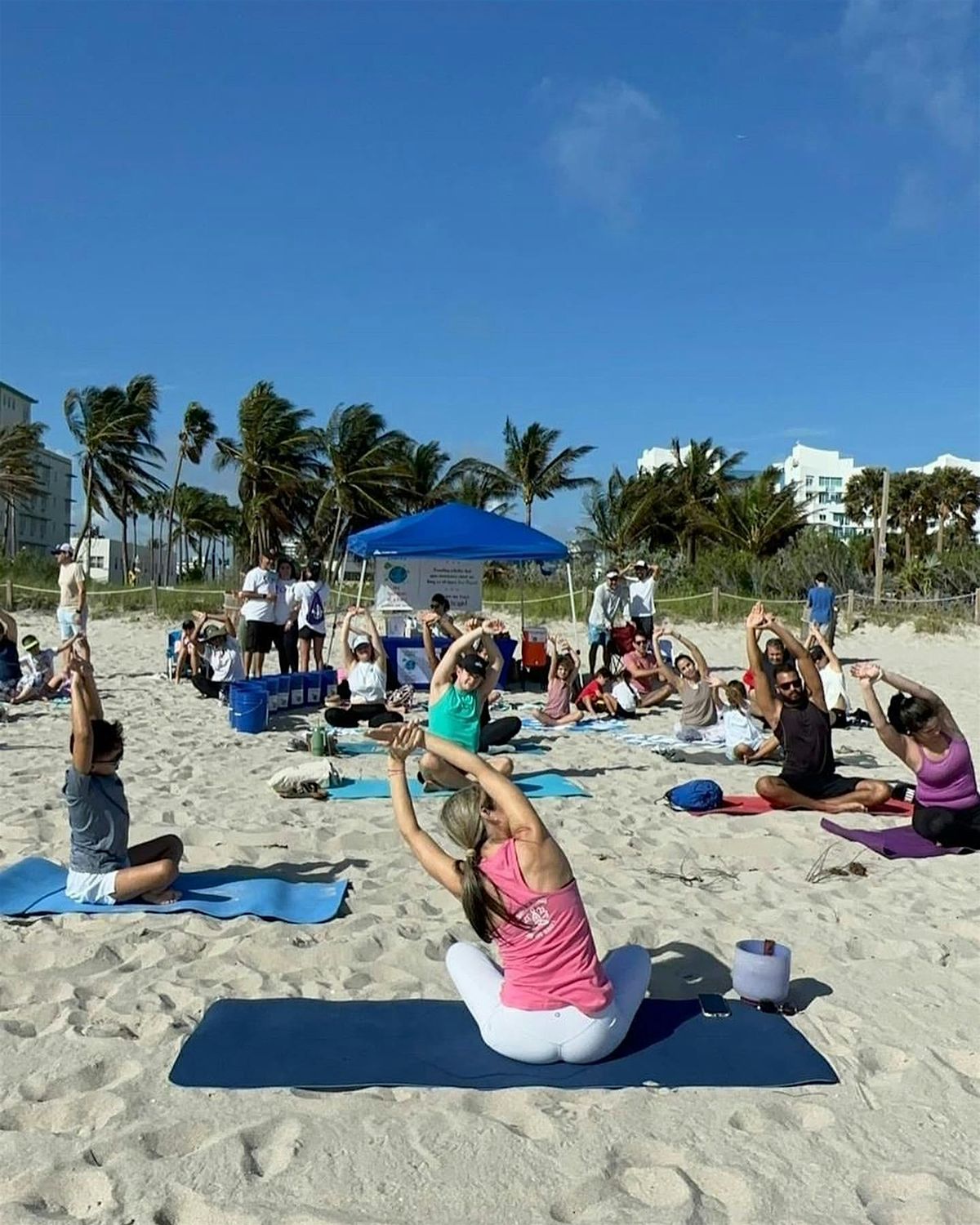 Yoga Community Class at the Beach