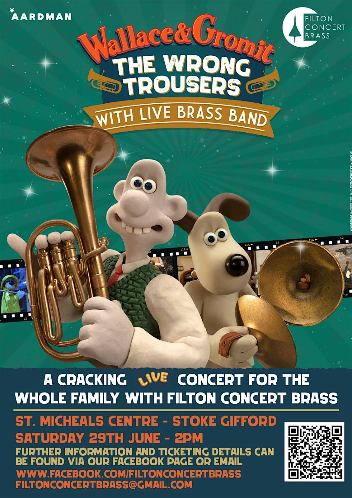 Wallace & Gromit - The Wrong Trousers With Live Brass Band, St Michael