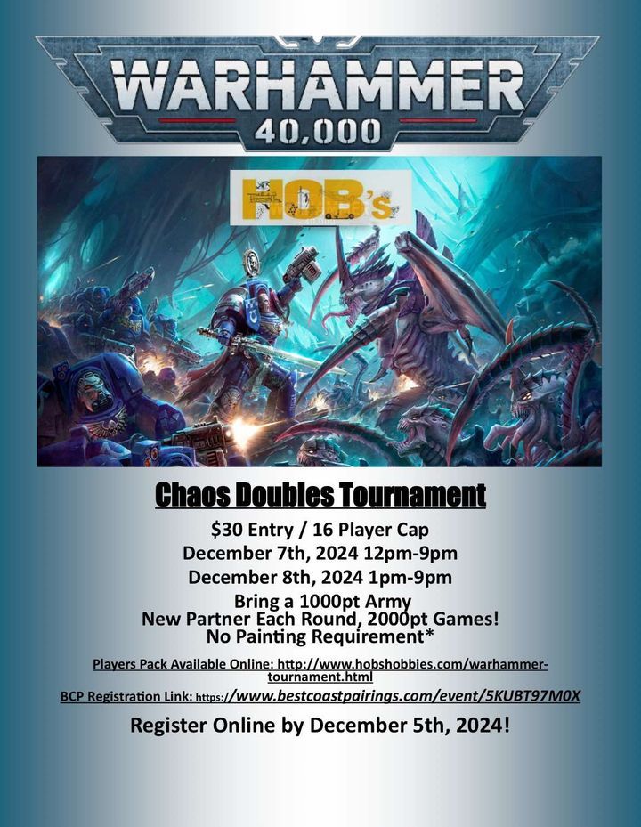 Warhammer 40K Chaos Doubles Tournament