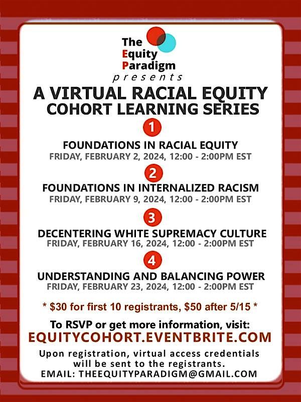 Virtual Racial Equity Cohort Learning Series - Q4 2023