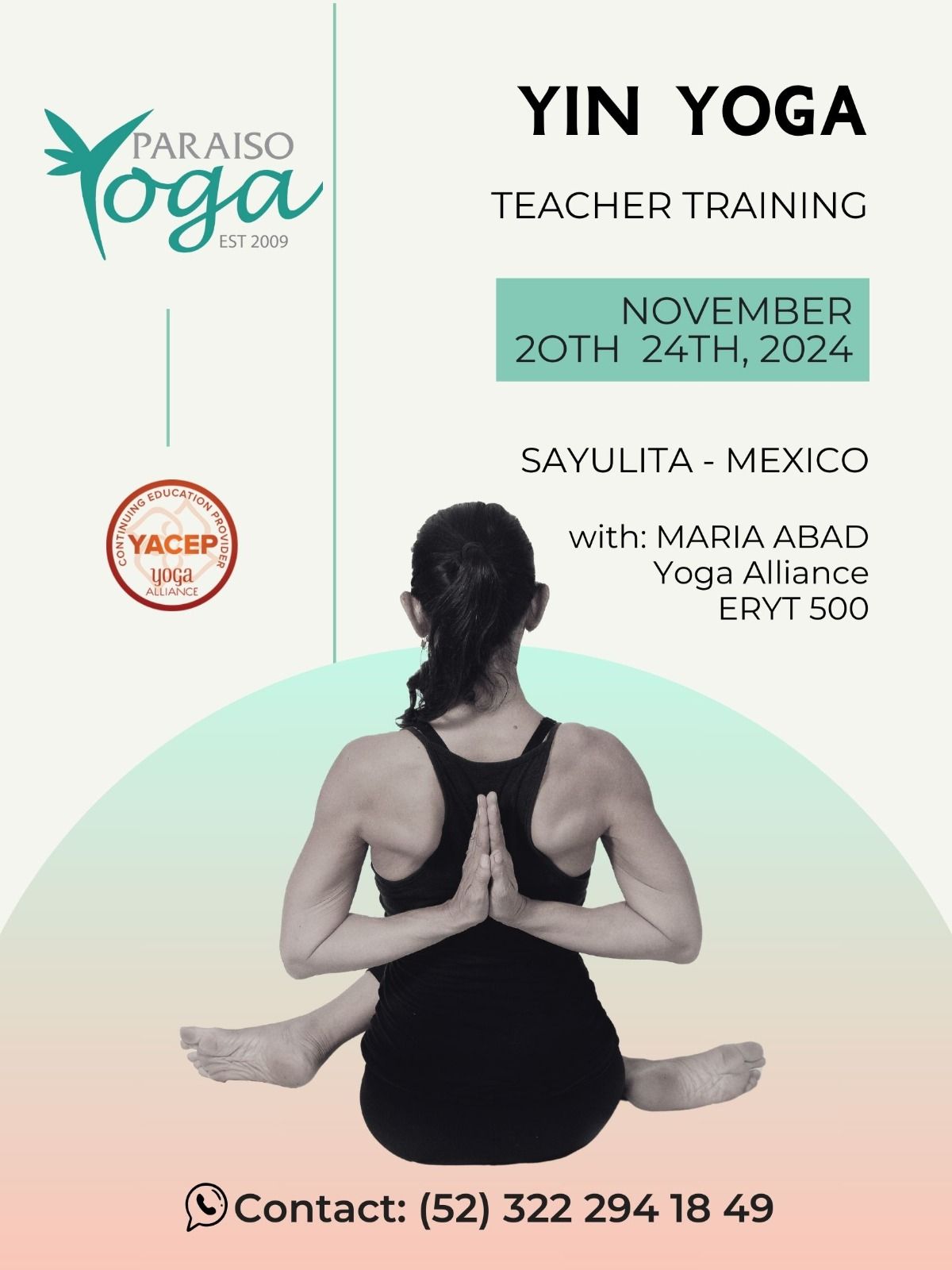 YIN YOGA Teacher Training un Paradise