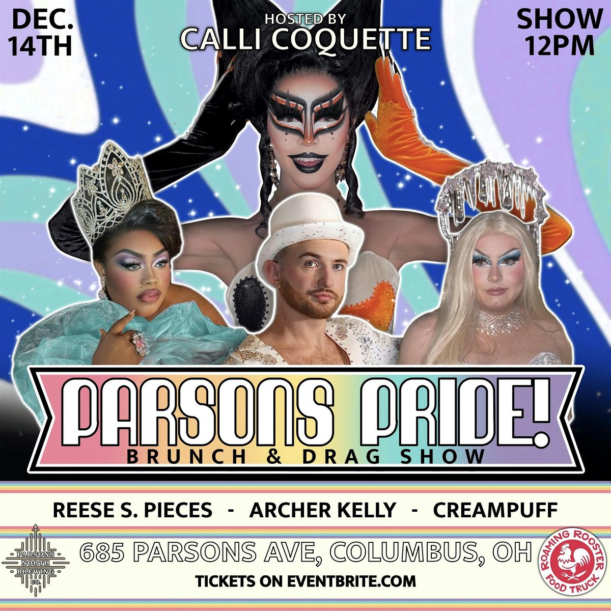 PARSONS PRIDE  DECEMBER!  Brunch and Drag Show
