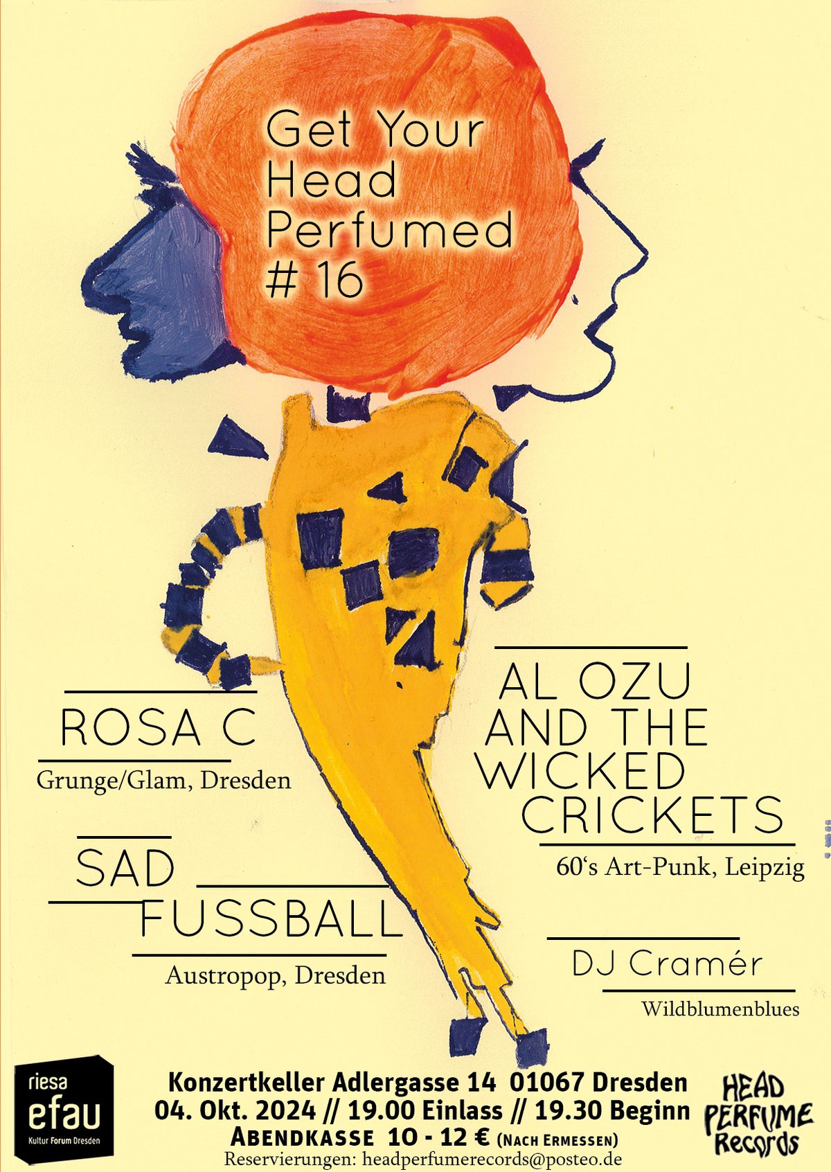 Rosa C + Shy Blankets (Ex- Al Ozu & The ...) + Sad Fussball + DJ Cram\u00e9r \/GYHP16