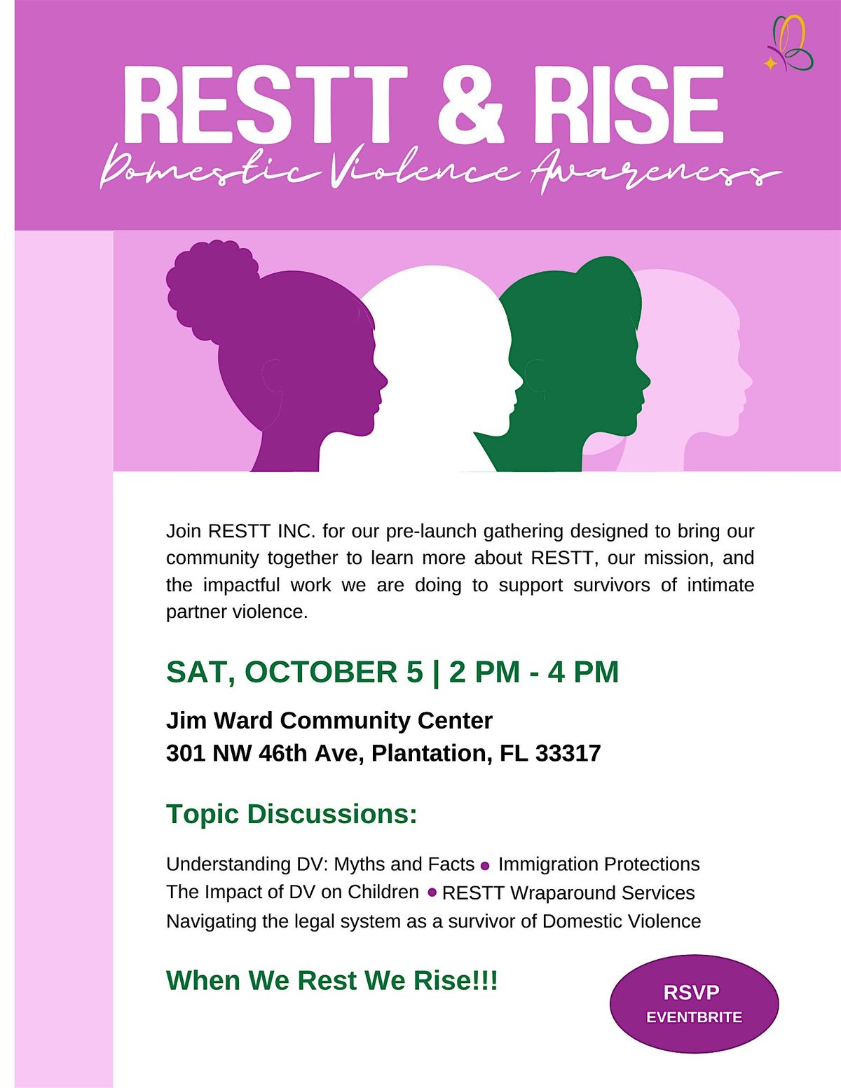 RESTT & RISE: Empowering Our Community Against Domestic Violence