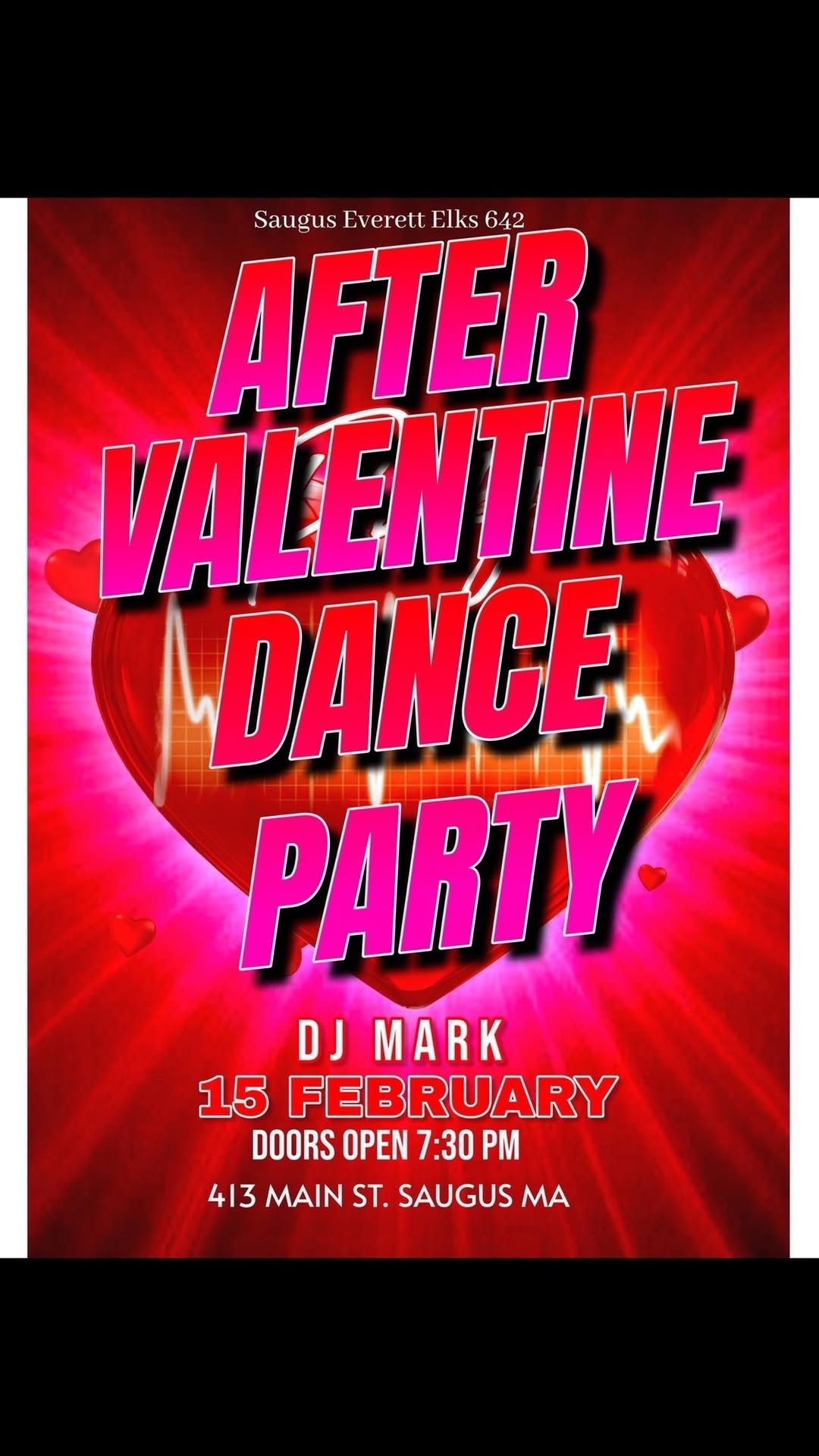 Saugus Elks day after Valentine \ud83d\udc8c valentines dance party