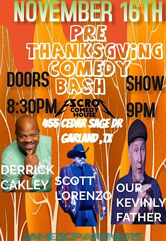 Pre-Thanksgiving Comedy Bash