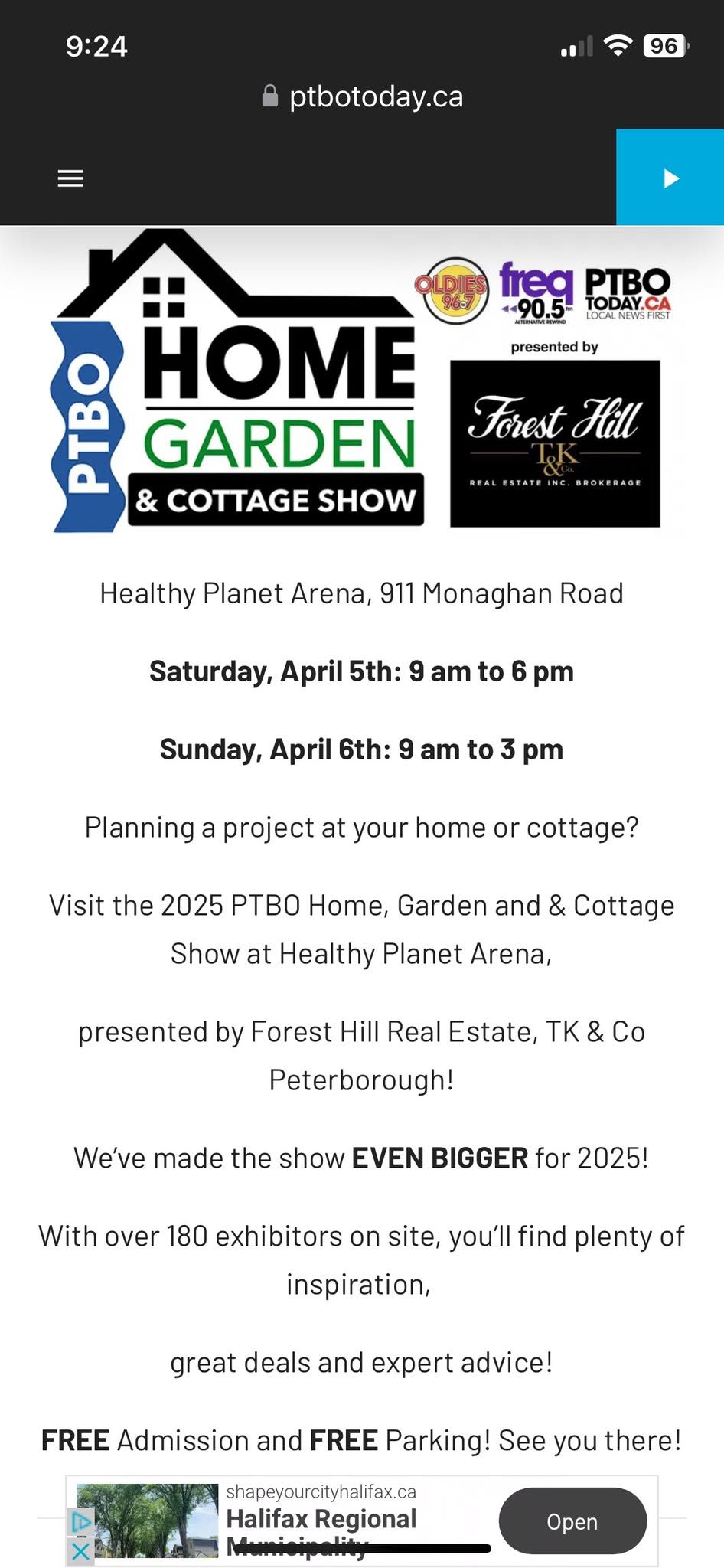 PTBO HOME AND GARDEN SHOW