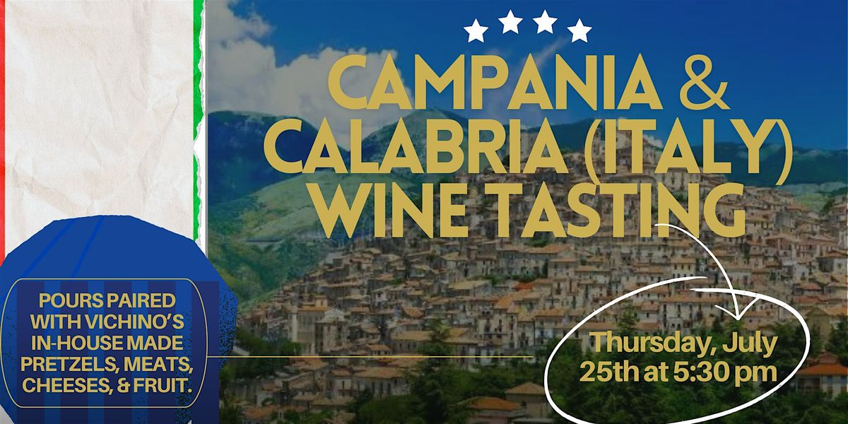 Campania & Calabria (Italy) Wine Tasting