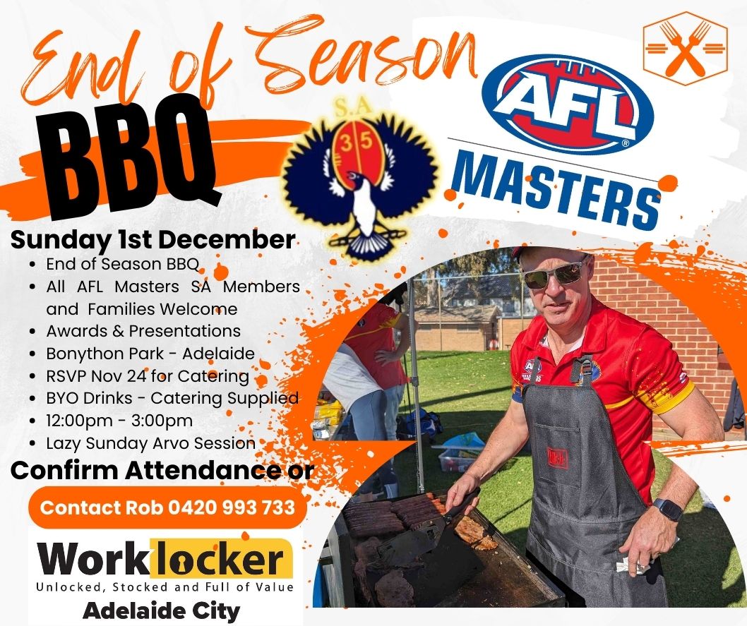 AFL Masters SA End Of Season BBQ