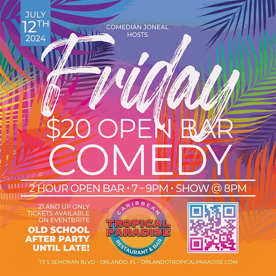 COMEDY SHOW  w\/ OPEN BAR