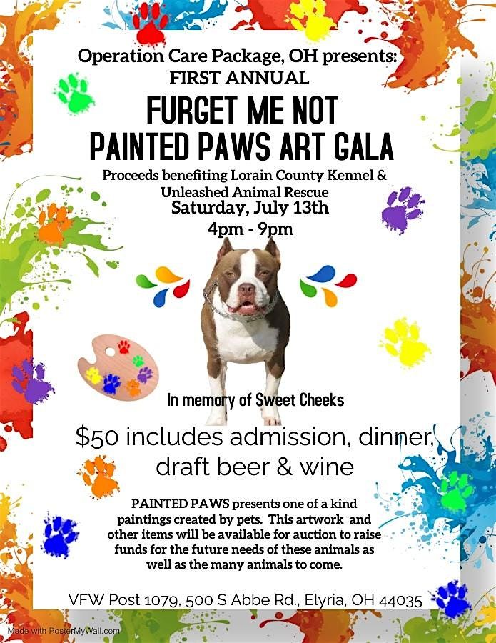 First Annual Furget Me Not Painted Paws Art Gala