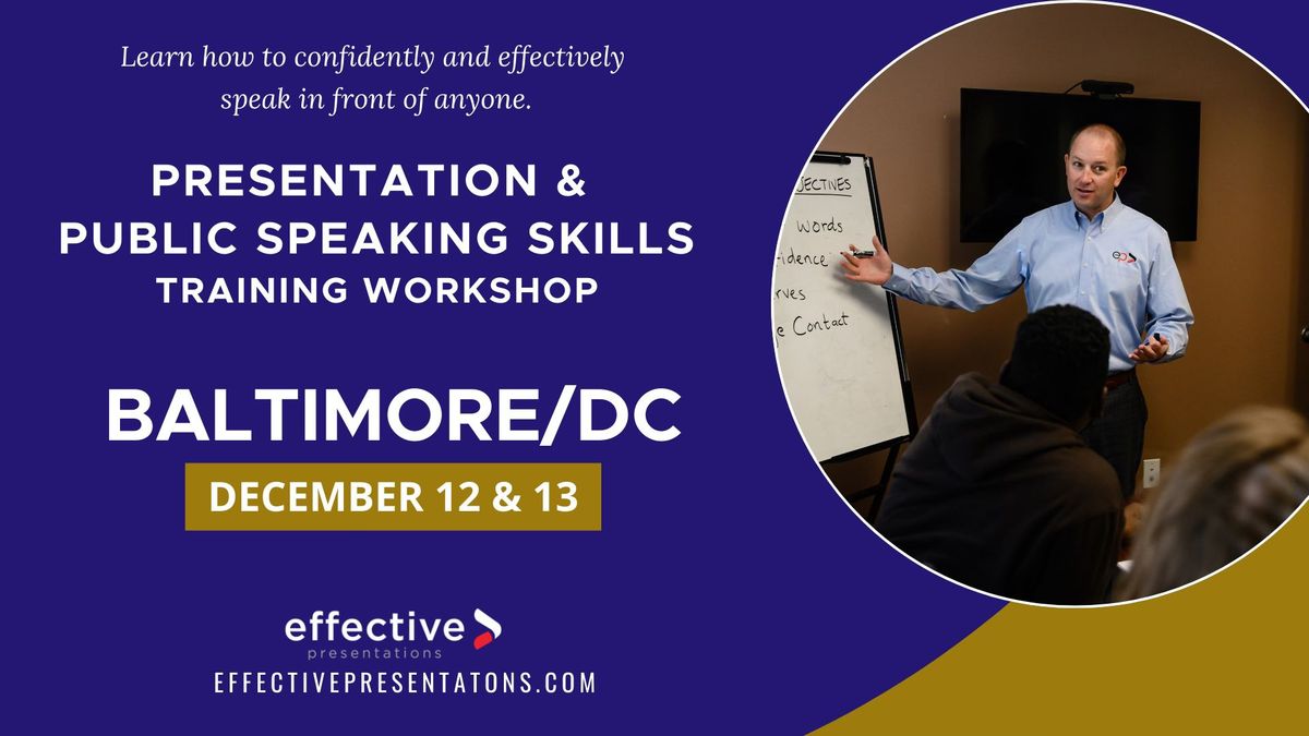 Baltimore\/D.C. Presentation & Public Speaking Skills