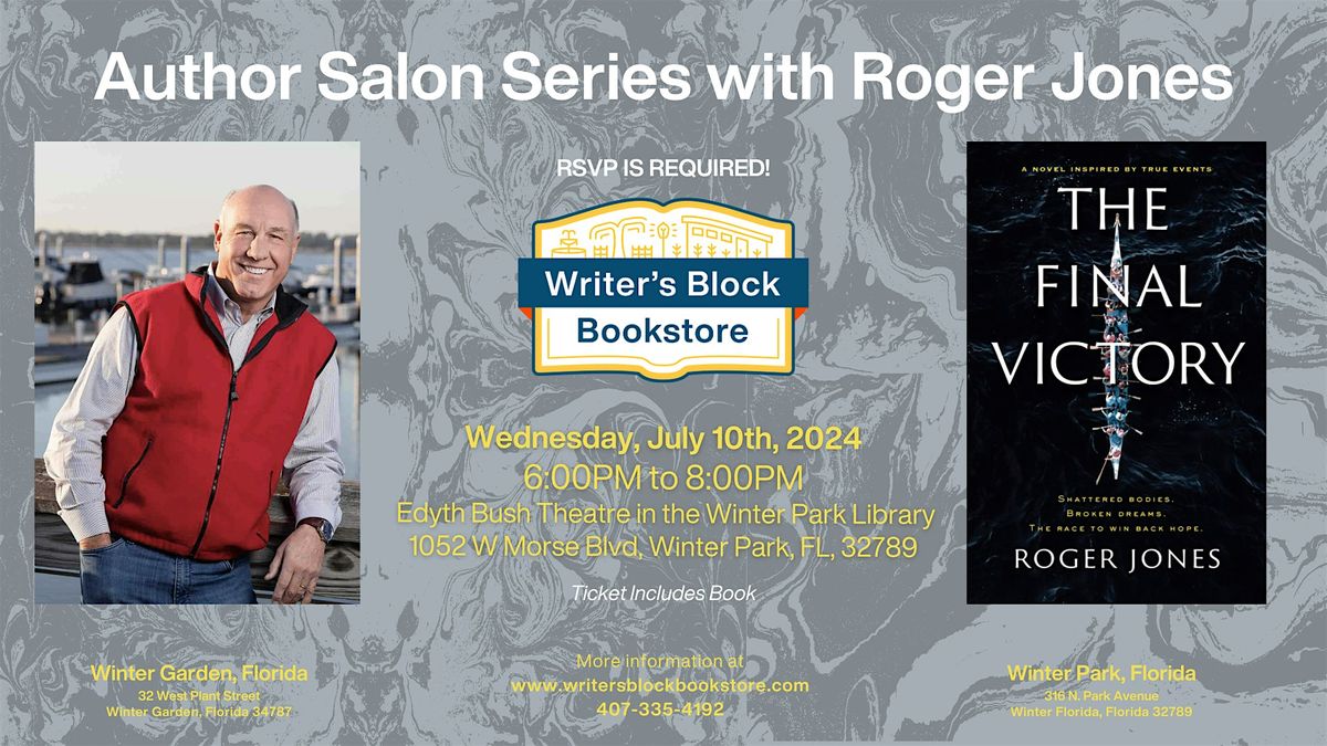 Author Salon Series with Roger Jones