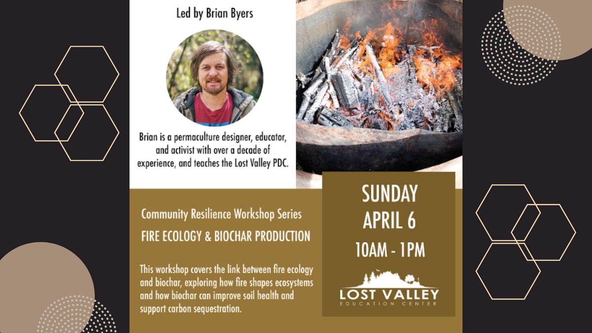 Fire ecology and Biochar Production Workshop - FREE