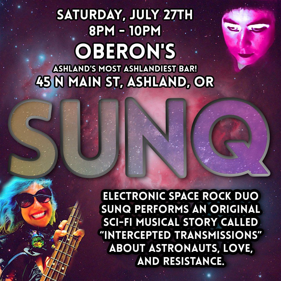 Electro Space Rock Duo SUNQ live at Oberon's!