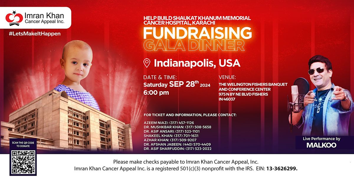 Shaukat Khanum Fundraising Gala Dinner in Indianapolis, USA