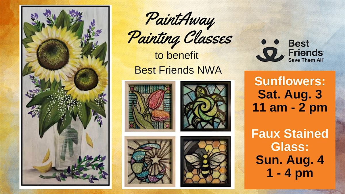 Faux Stained Glass Painting Party to benefit Best Friends Animal Society