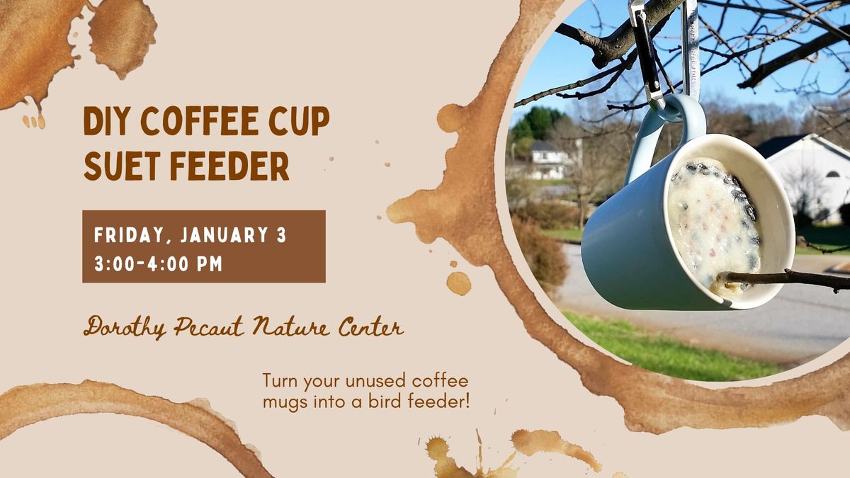 DIY Coffee Cup Suet Feeder