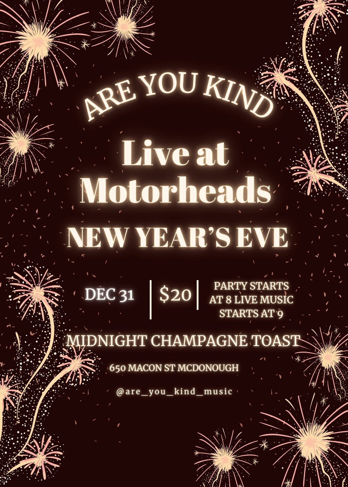 New Year\u2019s Eve with Are You Kind