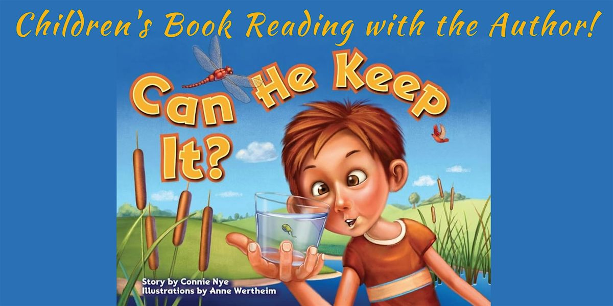 Children's Book Reading with the Author: Can He Keep It?