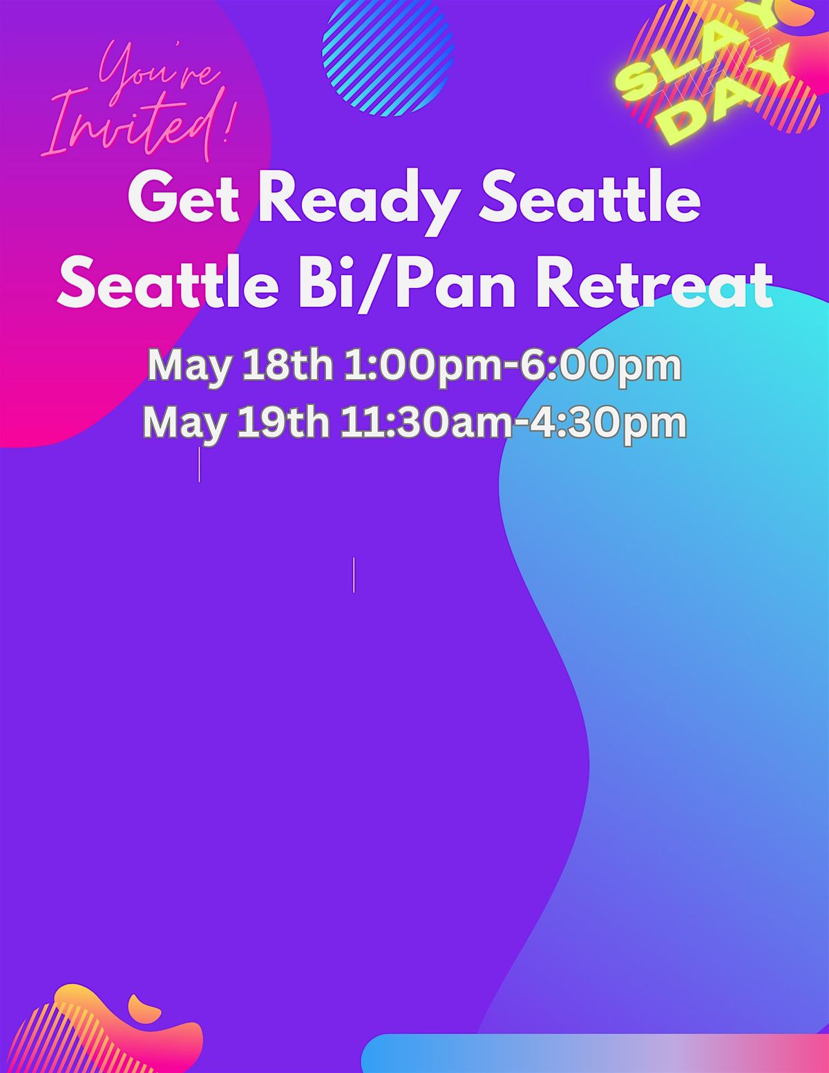Seattle Bi\/Pan Retreat