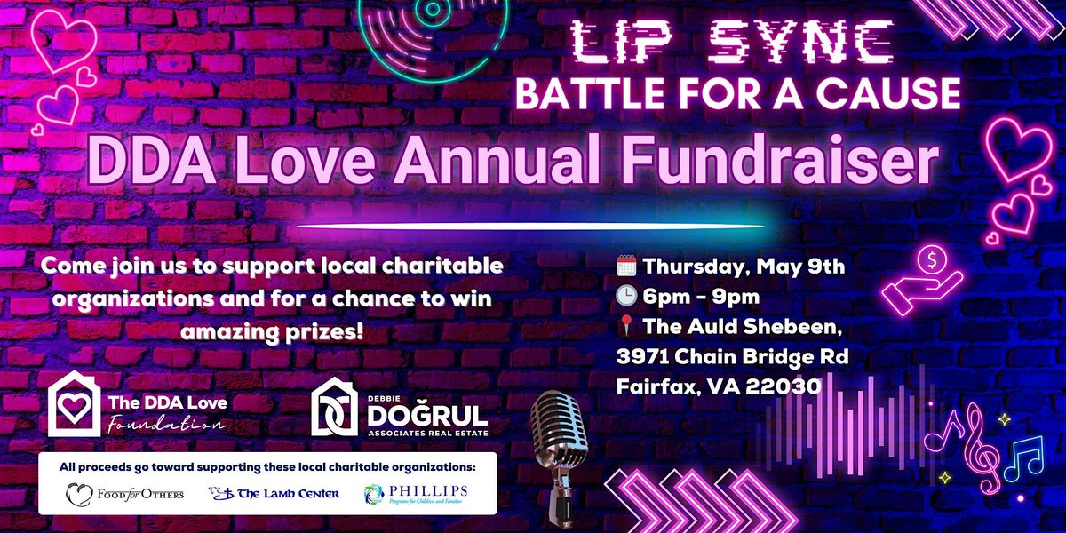 DDA Love Annual Fundraiser & Lip-sync Battle!