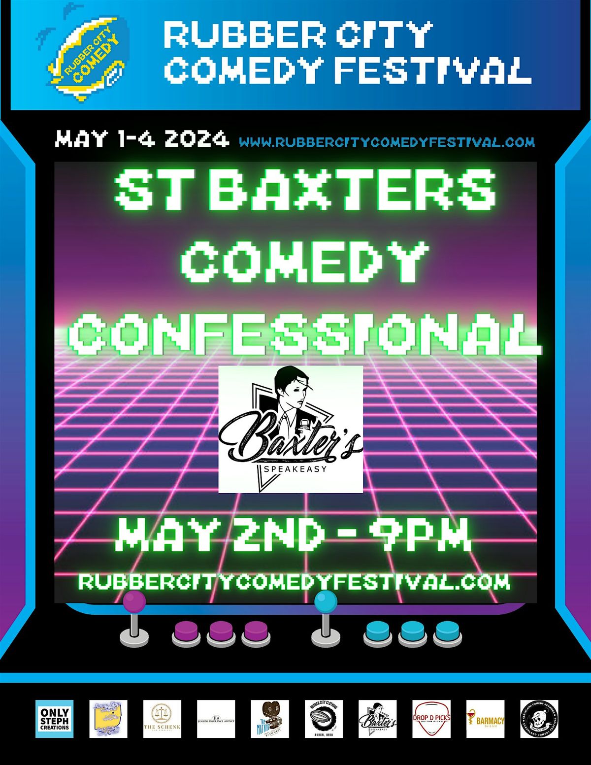Rubber City Comedy Festival: St. Baxter\u2019s Confessional Showcase