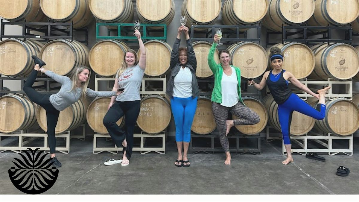 Yoga + Wine at Prohibition Cellars