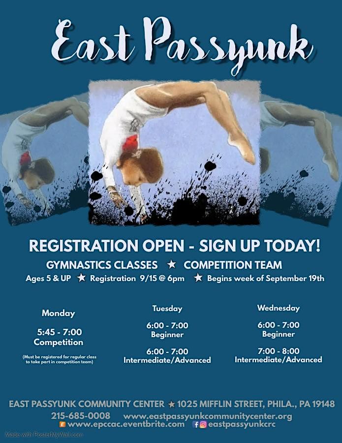 East Passyunk Community Center Gymnastics Registration