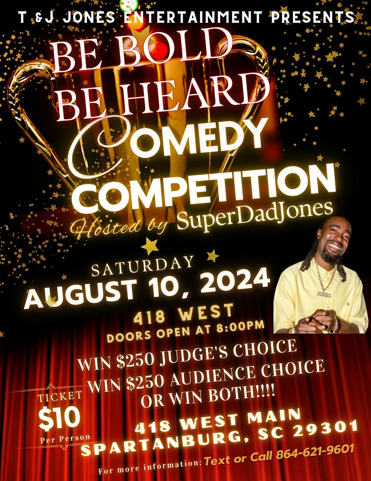 Be BOLD Be HEARD Comedy COMPETITION