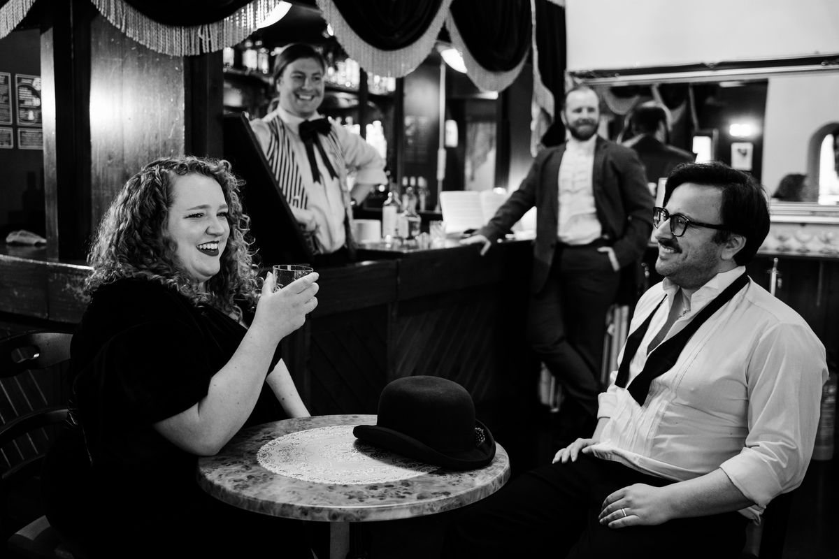 Will Finn and Rosie Calvert at Prohibition Bar, Newcastle