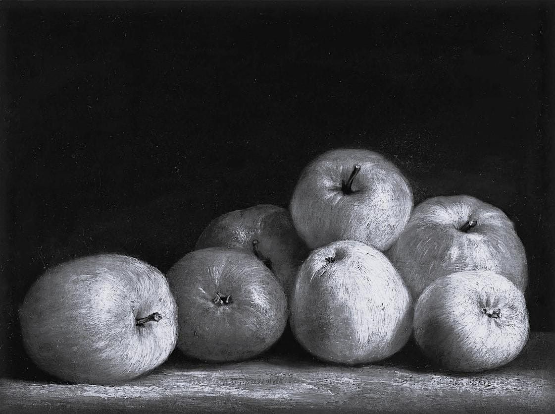 Charcoal Apple Drawing | Cheryl Bielli, instructor