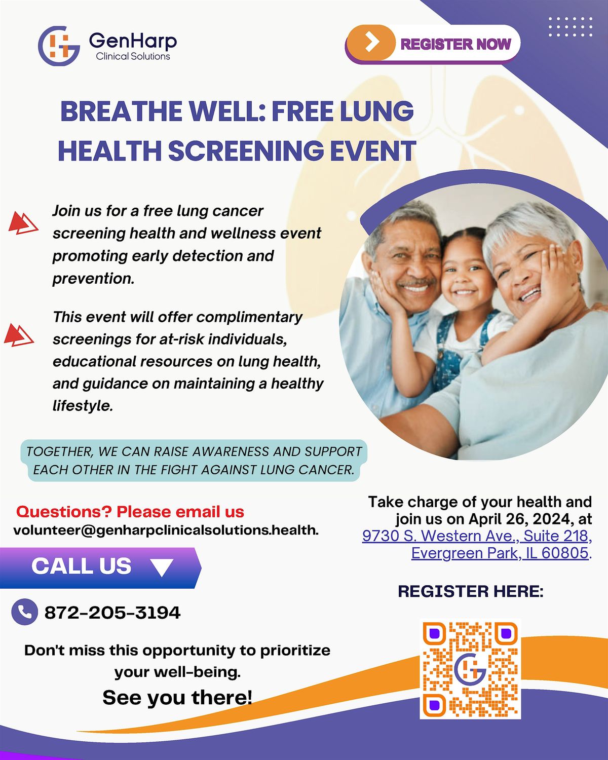Breathe Well: Free Lung Health Screening Event