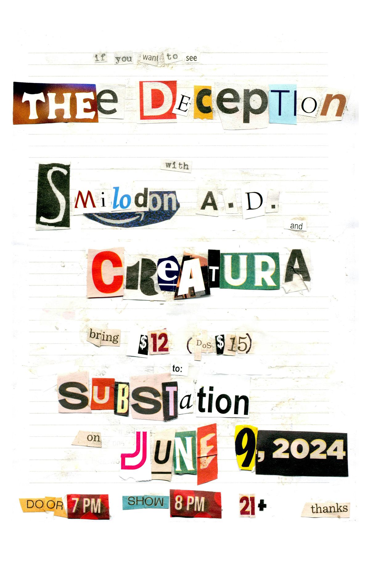 Thee Deception, Smilodon A.D. & Creatura