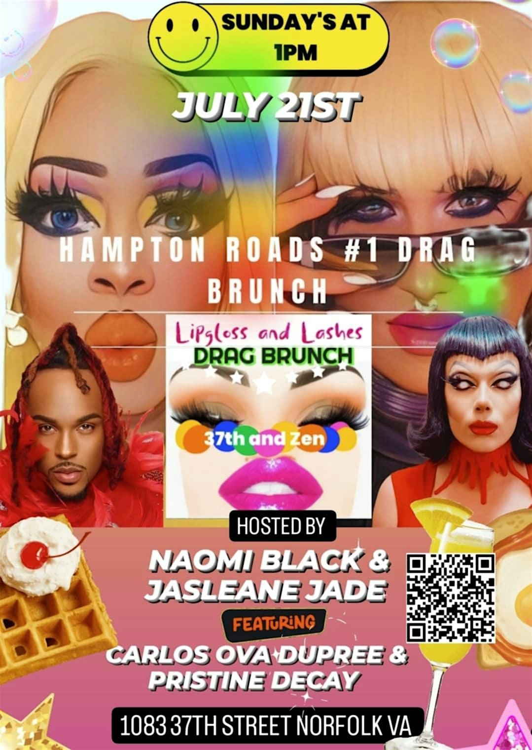 LIPGLOSS AND LASHES DRAG BRUNCH -7\/21\/24