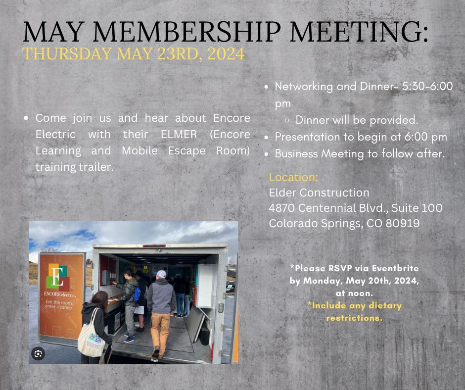 NAWIC Pikes Peak Chapter 356 - May Membership Meeting