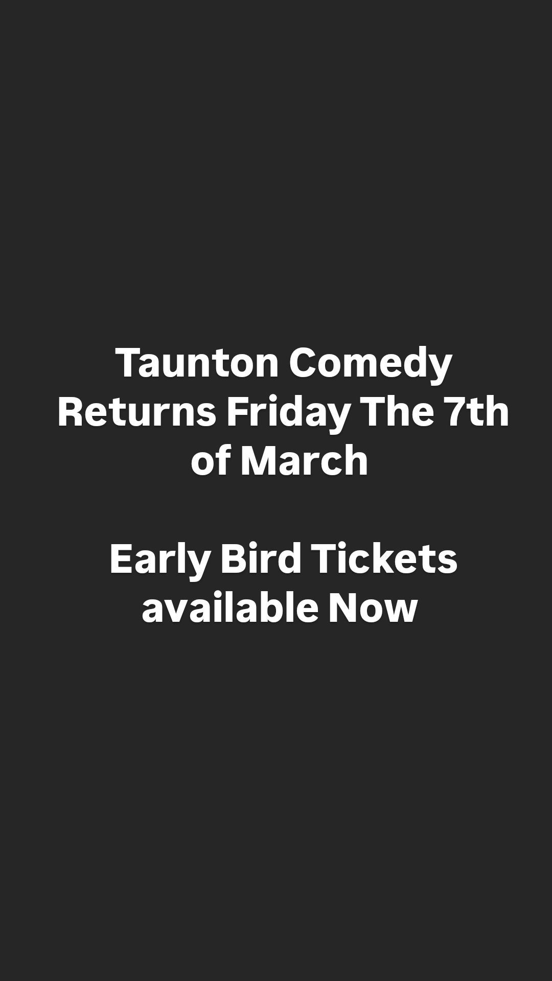 Taunton  Professional Comedy Night