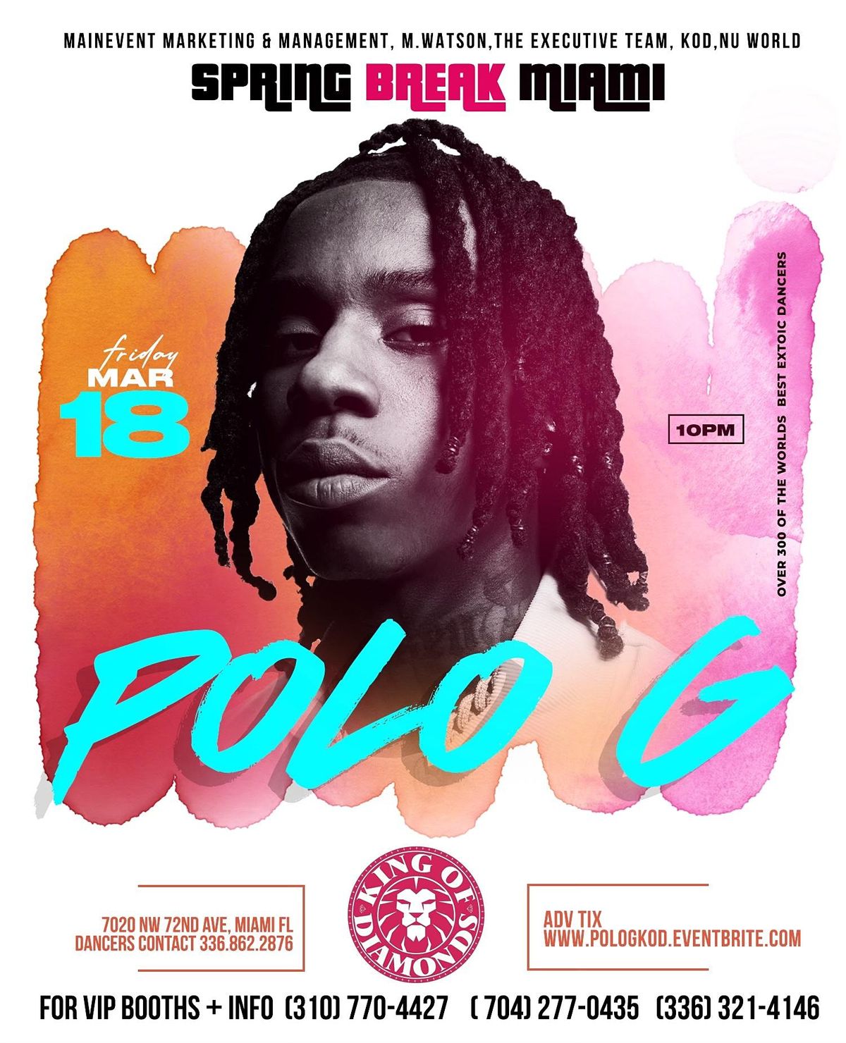 POLO G @ KOD MIAMI || SPRING BREAKERS 2K22