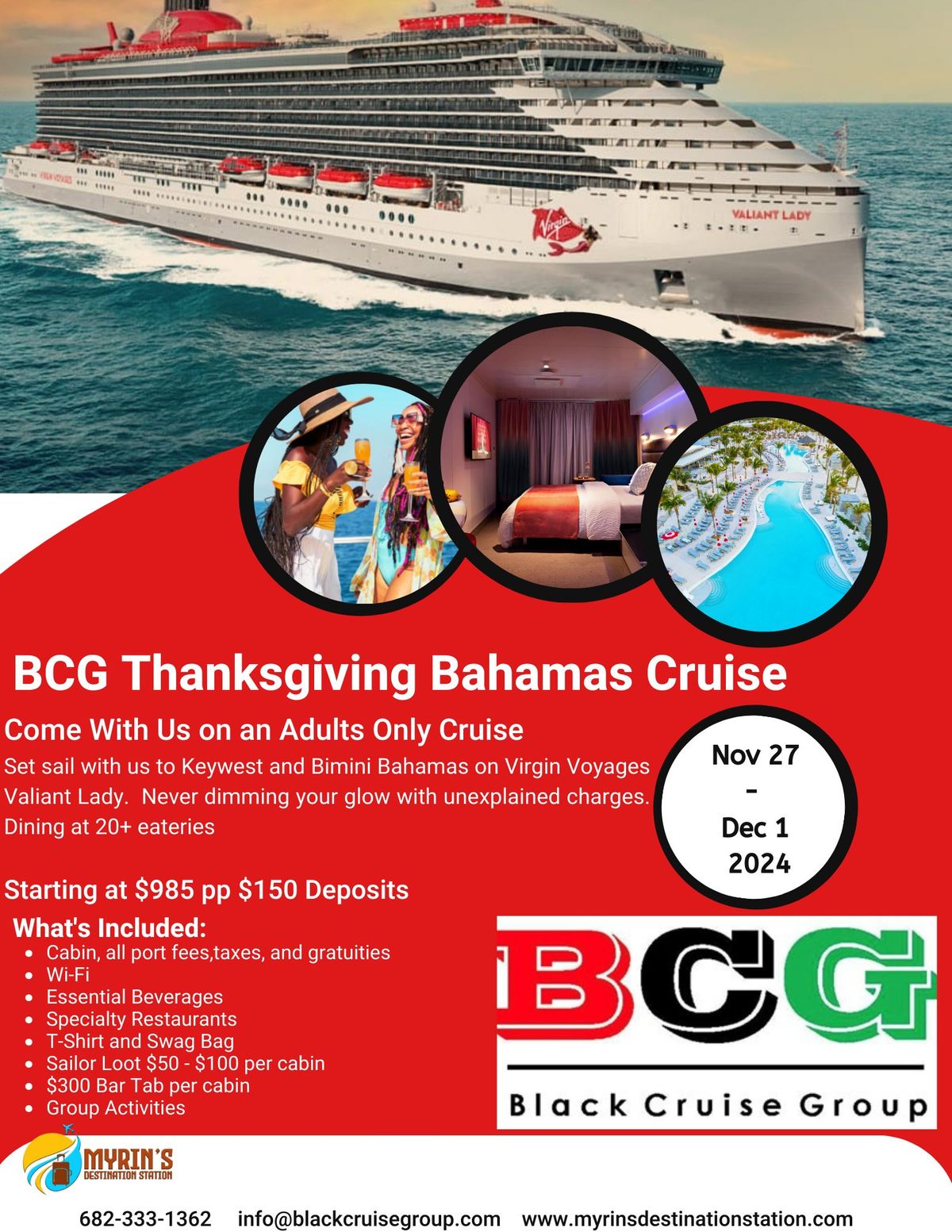 BCG 2024 Thanksgiving Bahamas Cruise