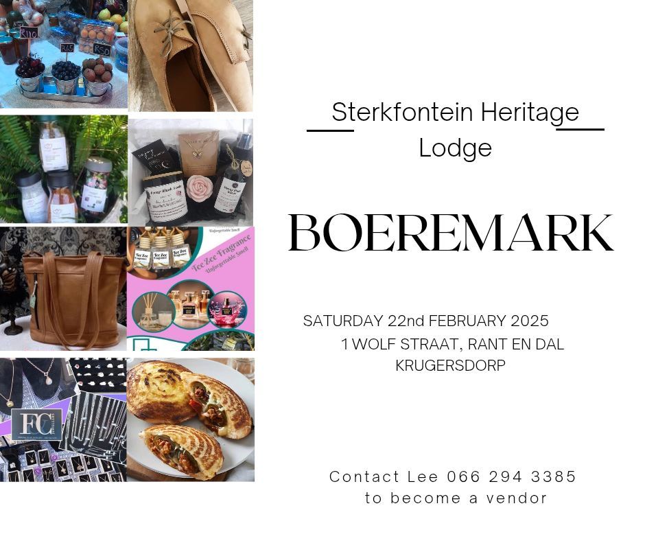 Boeremark at Sterkfontein Heritage Lodge