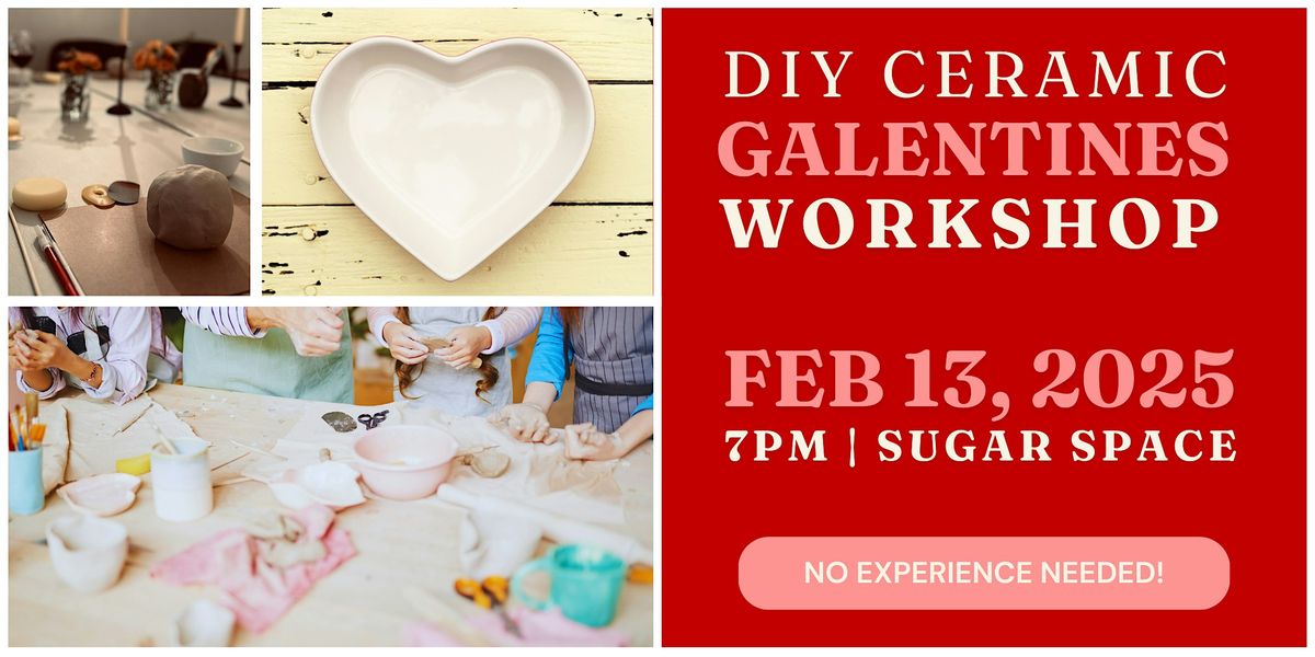 Galantines Workshop! DIY Ceramic Heart-shaped Mug or Planter