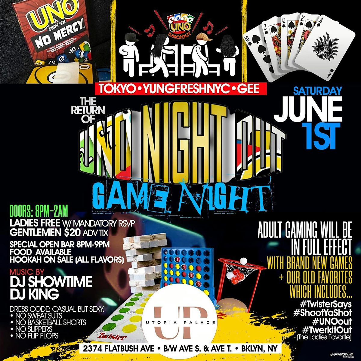 UNO NIGHT OUT  "WELCOME BACK GAME NIGHT & PARTY"